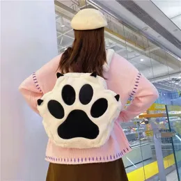 かわいい猫の爪のぬいぐるみバックパック