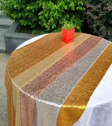 Bella tovaglia quadrata Copritavolo lungo per la decorazione della festa nuziale Tavoli paillettes Abbigliamento da tavola Tovaglia da matrimonio Home Textil5968460