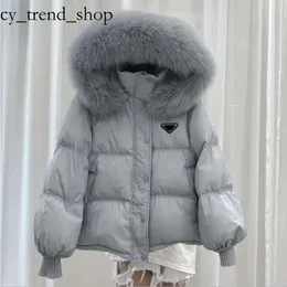 ppdda luxury designer women's down jackets brandsファッションレディレディレディーショートフォックスビッグファーカラーホワイトダックダウンアウターコートフード付きジャケット34