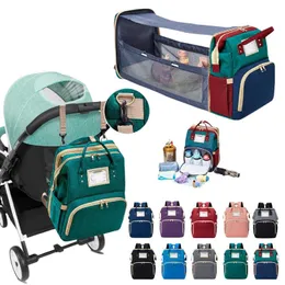 Pads Baby Diaper Bag Backpack for Mom Multifunction Waterproof Travel Back Bags Nappy Bags with Changing Bed Mat Pad Stroller Straps