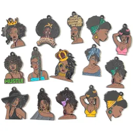 Kolyeler 15pcs Afro Siyah Kız Takılar Kolyeler Mingle Paketi Kadın Bilezikler Yapımı Moda Kolyesi Anahtarlık Hediyesi Diy Takı Toptan