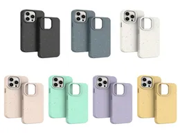 Cell Phone Cases Fully degradable mobile phone case suitable for Apple iPhone13 12 11 XR XS Pro Max mini wheat straw PLA environme3034958