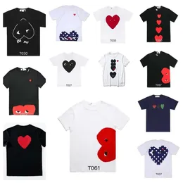 24 Newdesigner Tee Mens T-shirts Cdg Com Des Garcons Little Red Heart Play t Shirt White Medium Cc