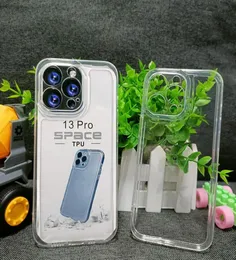 Şok geçirmez alan iPhone 14 13 12 11 Pro Max XS MAX XS MAX XR Şeffaf PC Candy Jelly Cep Telefonu Geri Kılıf COV2673962