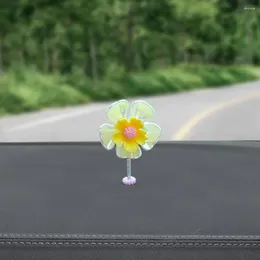 Decorative Flowers 5 Pcs Car Shaking Head Flower Decoration Miniature Dashboard Spring Small Ornaments For Automatic