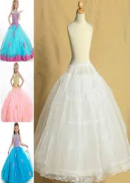 Beyaz Pettiskirt Düğün Çiçek Kız Petticoat Çocuklar Ani Slips Fit Kid 814 Year5206013