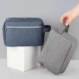 Borse per cosmetici Borsa da toilette da viaggio semplice e comoda Borsa leggera da uomo per rasatura Borsa per trucco portatile di grande capacità con manico