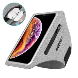 Väskor 6.9 "Running Sports Arm Bands Telefonfodral Holder Gym Bag For Airpods Xiaomi Nonslip Sport Phone Armband Waterproof för män Kvinnor