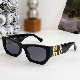 Luxuriöse MIU mu09ws Damen-Designer-Sonnenbrille, Mann, Frau, funky Buchstaben, Beine, UV400-Schutzlinse, klassische Sonnenbrille mit Originalverpackung