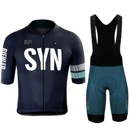 BIEHLER Herren-Sommer-Radtrikot-Anzug, bequeme Fahrradbekleidung, schnell trocknende Kleidung, Sportbekleidungsset, Trägerhose, Gel-Pad, 240113