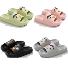 New Womens Thood Solled Couple Noverty 슬리퍼 여름 해변 DIY 실내 생활 욕실 방지 슬립 및 악취 증명 Eva Sandals