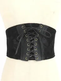 Gürtel Klassische Spitze Mädchen Gürtel Abnehmen Elastische Frauen Dame Taille Multisize Kummerbund Dekorative Dichtung Schuhe Krawatte Seil Retro