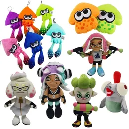 Desenhos animados anime splatooned brinquedo de pelúcia bonito jogo splatooned 3 pequeno amigo lula pelúcia macio animais boneca presente para o miúdo 240113