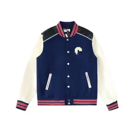 Celinnes Jacket Designer luksusowy moda jesień i zimowe klasyczne patchwork haftowany liter baseball koszulka męska i damska luźna kurtka wełniana