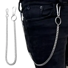 Bälten unisex smycken street stora ring långa kedjor punk hiphop plånbok kedje nyckelbyxor bälte