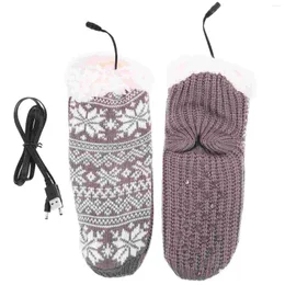 Women Socks Heating For Men Winter Electric Heated Floor Outdoor Thermal USB Fabric