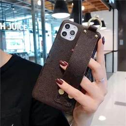 14 iPhone 15 Pro Max Designer Phone Case for Apple 13 12 Plus Samsung Galaxy S24 S23 S22 Note 20 Ultra PU Leatherビッグフローラルプリントリストバンドストラップバックカバー