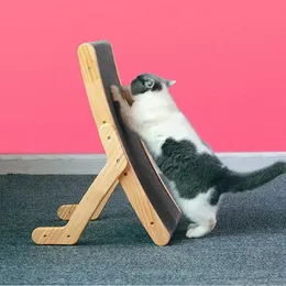 Legno Anti Cat Scratcher Cat Scratch Board Bed 3 in 1 Pad verticale Pet Cat Toys Rettifica per unghie Raschietto Mat Training Rettifica Artiglio 240113