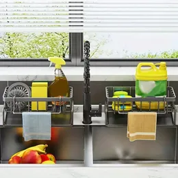 Kitchen Storage Metal Hollow Design Rack For Countertop Large Capacity Organising Accessories