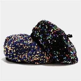 Women's Fashion Night Party Fun Sparkle Sequins BERET SHIMMER STCTCH BEANIE HAT Personlighet Pumpkin 240113