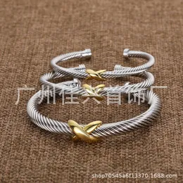 Desginer David Yuman Jewelry Bracelet popular twisted Twisted Thread 8 Cross X Open Lexus David