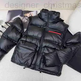 Designer-Damenjacken Männer Frauen Parker Winter Mode Parkas Warme Top Jacke Kurzer Spleißen Mantel Hut Abnehmbare Punk Windjacke Tasche 2E9L