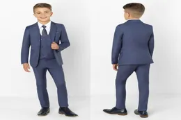 2019 Boy Formal Suits Dinner Tuxedos Little Boy Groomsmen Peaked Lapel Childs for Wedding Party Prom Suit Wear Jacketsves3310862