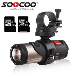 Kamery Soocoo S20W Kamera akcji Wodoodporna podwodna kamera Sport Black Cam Bullet do rowerowego roweru Hełm Wodoodporny 1080p