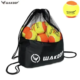 Wakdop Balles de tennis de plage Raquete Ball Mesh Sac à bandoulière Haute élasticité Balle d'entraînement durable pour l'entraînement scolaire en club 240113