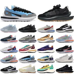 Designer ldwaffle Running Shoes Sacais Waffles Sail Nylon White Gum Black Citron Fragment Gray Blue Game Royal Leather Suede Dark Iris Court Purple Sakai Sneaker