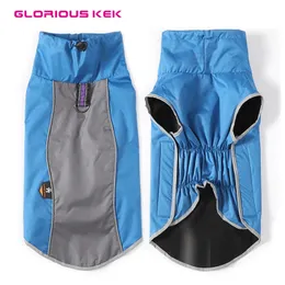 GLORIOUS KEK Abbigliamento riflettente impermeabile per cani Cappotto invernale Gilet da allenamento sportivo Giacche Tute da neve Abbigliamento per cani di taglia media 240113