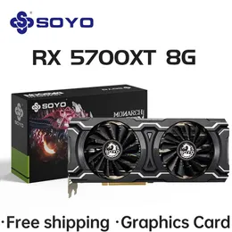 SOYO Radeon RX5700XT 8 GB Gaming-Grafikkarte GDDR6-Speicher 256 Bit PCIEx16 40 für Desktop-Computer-Grafikkarten RX 5700XT 240113