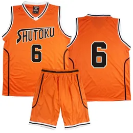 Anime Kuroko no Basuke Basket Cosplay costume Shutoku School Uniforms Midorima Shintaro Men Jersey Sportswear T-shirt Shorts Set293R
