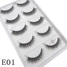 27 Style 5 Paar 10/50/100 Boxen Natürliche 3D Nerz Falsche Wimpern Make-up Gefälschte Wimpern Faux Cils Make Up Beauty Maquiagem 240113