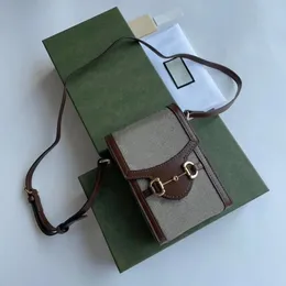 الرجال مصممين للنساء كروسة أكياس Horsebit Mini Phone Case Bag Bag Classic Ballets Pouch