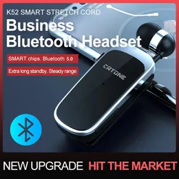 Hörlurar crtone k52 mini trådlöst bluetooth headset call påminna vibration sport clip förare auriclear hörlurar pk f910 f920