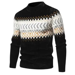 Мужской свитер из искусственной норки, мягкая и удобная модная теплая вязаная мужская одежда 240113