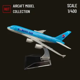 Ölçek 1 400 Metal Düzlem Modeli Kore Hava Uçuş Çoğaltma Uçak Diecast Havacılık Koleksiyon Minyatür Hediye Oyuncak Boy 240115