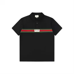 Дизайнерская мужская качественная рубашка-поло в деловом повседневном стиле Дизайнерская мужская летняя рубашка Футболка High Street Trend Рубашка Топ Футболки-XXL