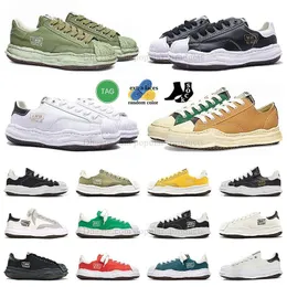 2024 Designer olive mmy maison mihara yasuhiro Casual Dissolving shoes mens Platform Trainers women sneakers Black White Yellow womens outdoor sports Board shoe