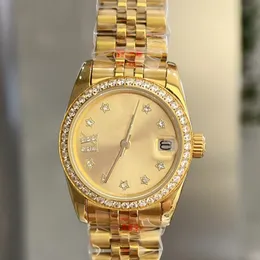 Womens Watch Designer يشاهد تمثال نصفي عالي الجودة لأسفل حركة الكوارتز للنساء 31 مم Swarovski Diamonds Dial