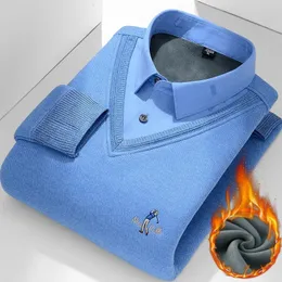 メンズセーターの冬の肥厚したカジュアルシャツニット下着プルオーバーラージニットセーターメンズ衣類240115