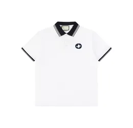 New Fashion London England Polos Shirts Mens 디자이너 Polo Shirts High Street 자수 인쇄 티셔츠 남자 여름면 캐주얼 티셔츠 #26