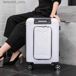 Suitcases Travel Suit rolling Luggage wheel Trolley women fashion Box men Valise with laptop bag 20'' carry ons Q240115