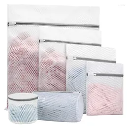 Laundry Bags 6Pcs Durable Honeycomb Mesh For Delicates (6 Different Sizes) Net Bag