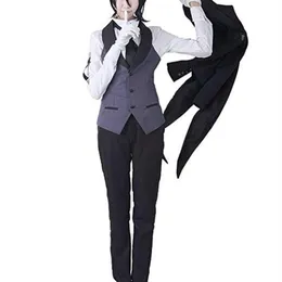 Black Butler Kuroshitsuji Sebastian Cosplay Kostüm Frack329M