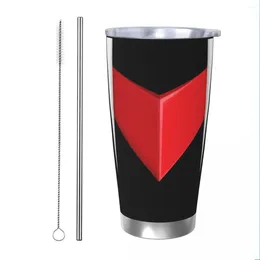 Tumblers Grendizer Anime Tumbler Vacuum Insulated Goldorak Actarus Mazinger Z Coffee Cups With Lid Straw Office Mug Water Bottle 20oz