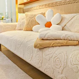 Verdicken Sie warme Sofabezüge Sofas Handtuch Anti-Rutsch-Couchschutz für Wohnzimmer Schonbezug Abnehmbare Decke Haustiere Kindermatte 240115