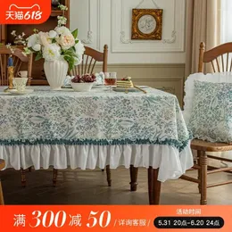 Berets Die Tischdecke ist leicht und luxuriös mit Aof Lace Tea Table Cloth Cover American High-End-Luxus