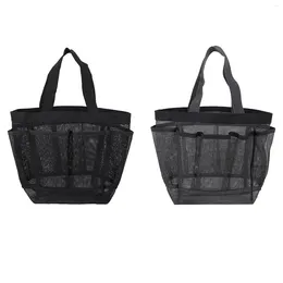 Borse portaoggetti Mesh Shower Caddy Basket Pouch Bag Tote Dorm Camping Traveling